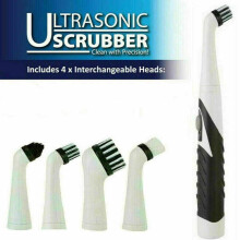 (as the picture) 4 In 1 Sonic Scrubber Electric Brush Cleaning Kitchen Bathroom Car Home Cleaner