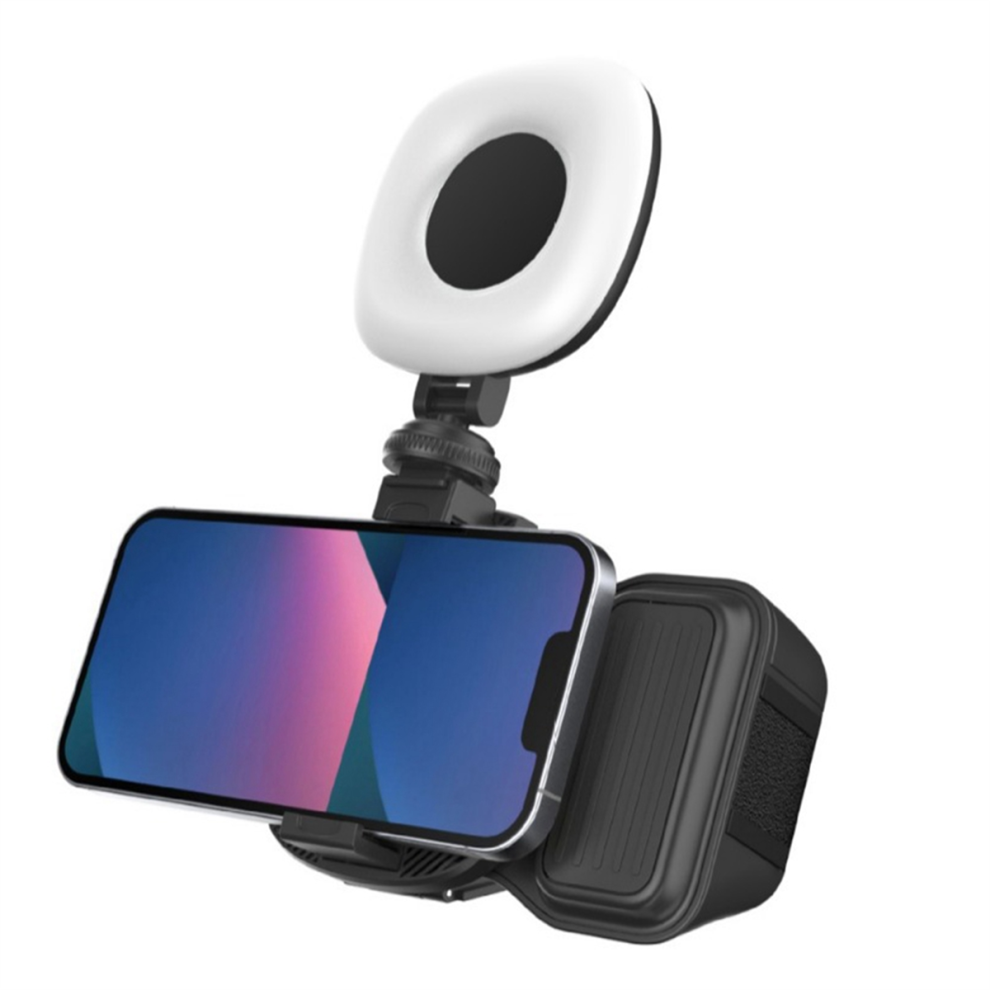 Phone Bluetooth Handheld Sefile Stick Handle Stabilizer Vlog Selfie Fill Photography Accessories With Light/Black 4851999675283