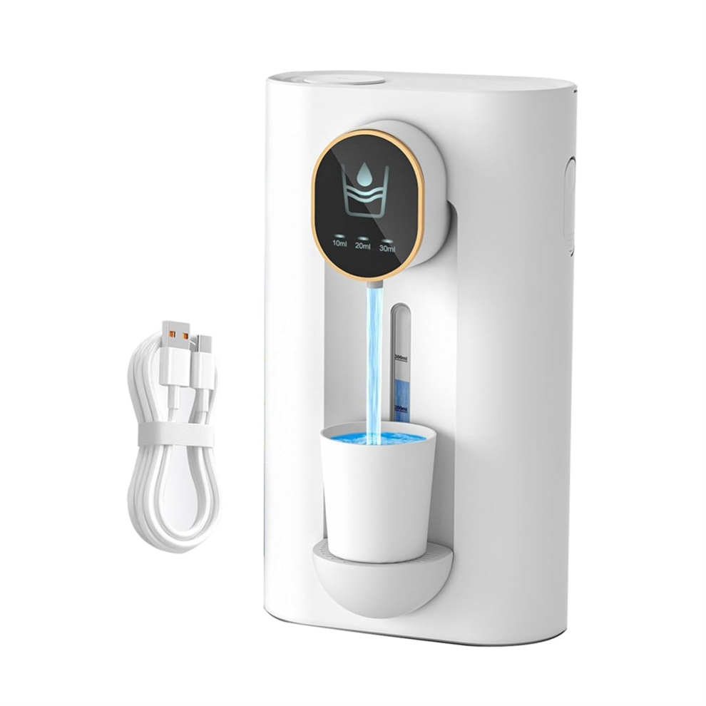 Dispenser Per Collutorio Per Bagno, 18,26 Oz (540 Ml) Collutorio Automatico Senza Contatto Con Tazze Magnetiche Bianco-image