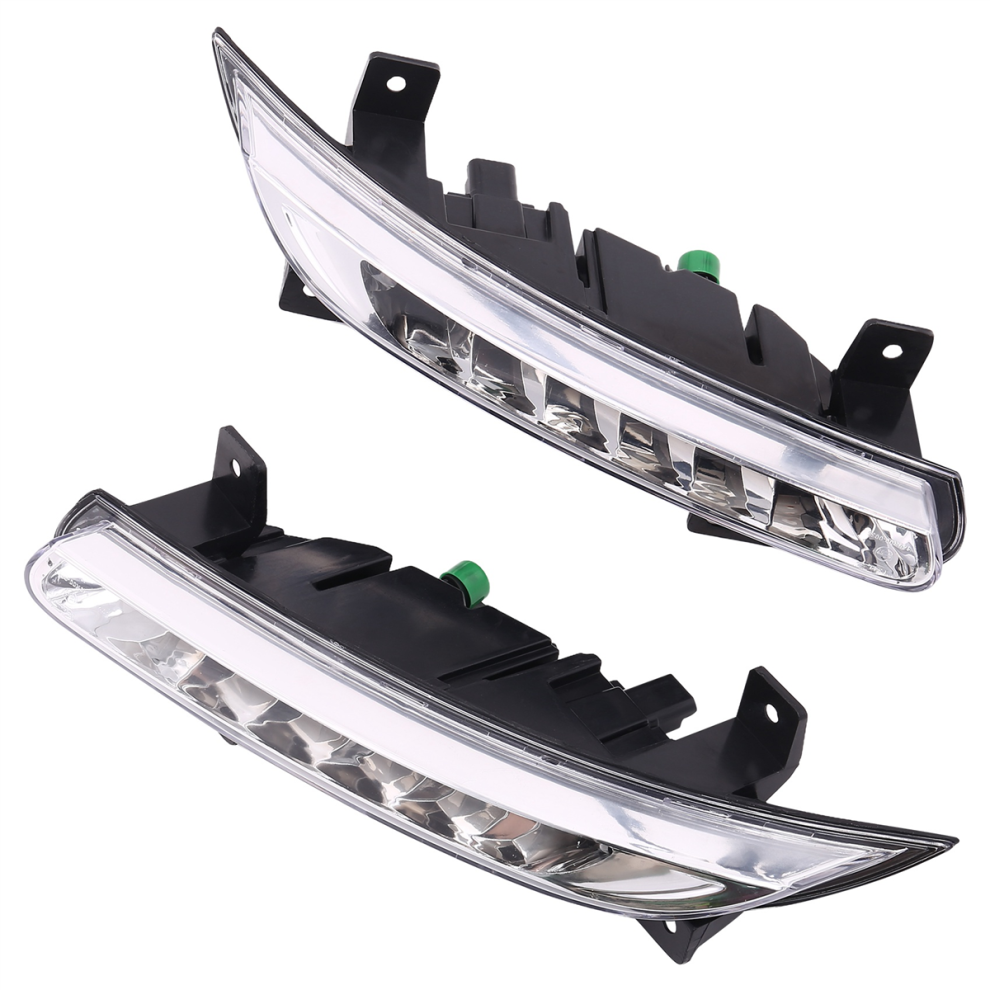 1Pair Car Led Drl Fog For Fluence 2014+ Auto Driving Lamp Daytime Running Bumper Light 4851999685060