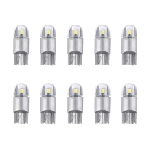 10Pcs 6000K Canbus T10 168 194 W5W Dome Lizenz Seite Marker LED Glühbirne Weiß