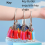 Portable Metal Ring Key Organizer with 10 Spring Hooks & Tags and Label Window 6