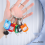 Portable Metal Ring Key Organizer with 10 Spring Hooks & Tags and Label Window 4