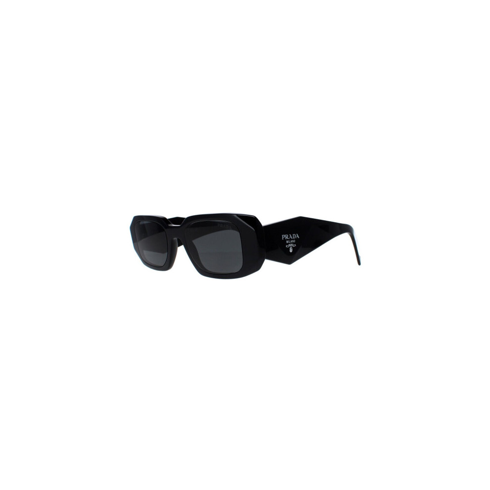 PRADAPR 17WS 1AB5S0 Black Dark Grey Sunglasses