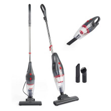 (Red, 110x25x10.5cm) Beldray Multi-Functional 2-in-1 Vacuum Cleaner - Upright and Handheld Vacuum for Easy Cleaning