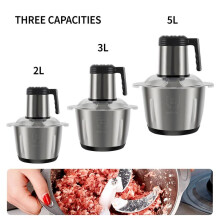 (5L) 2L-5L Electric Meat Grinder Mincer Mixer Home Blender Mini Food Chopper Processor