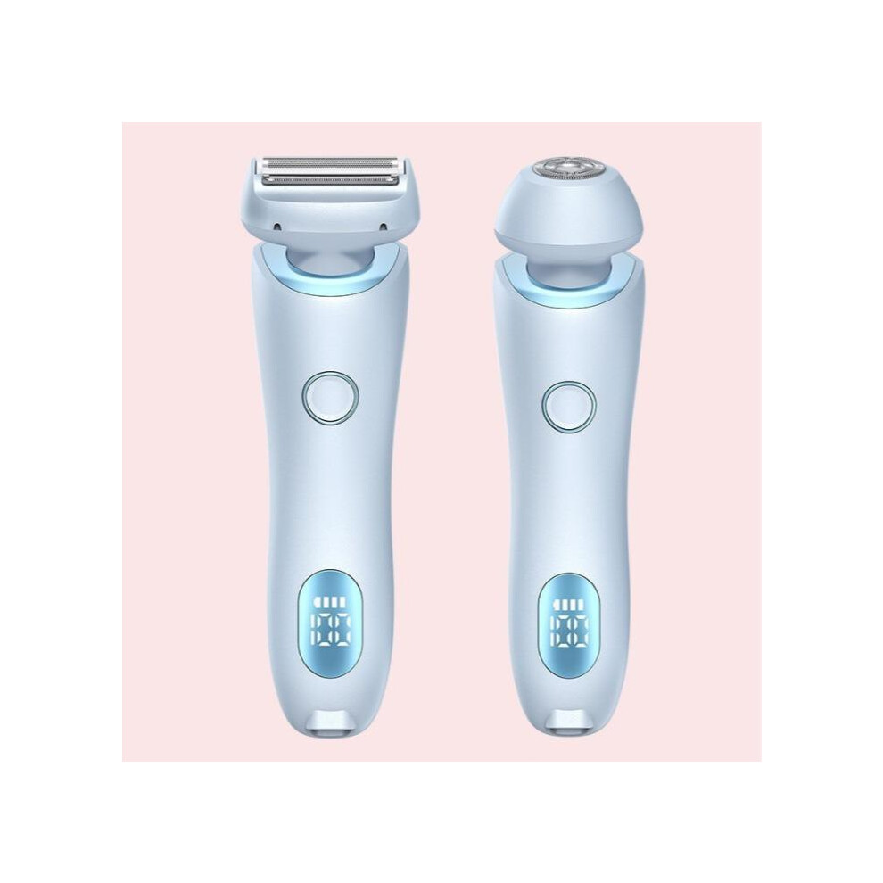 Blue (Blue) Best Silk Glide Razor, Lady Shaver, Silk Glide Epilator Painless Hair Removal At Home, 2 In 1 Electric Shaver Razors For Women, For Sensitive S