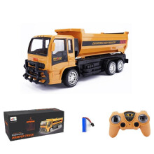(Yellow, 1set) Remote Control Dump Truck Toy, Simulation Engineering Carrier Dump Truck Electric Toy Car with Remote Controller,Kids Toys, Gift for Boyfriend