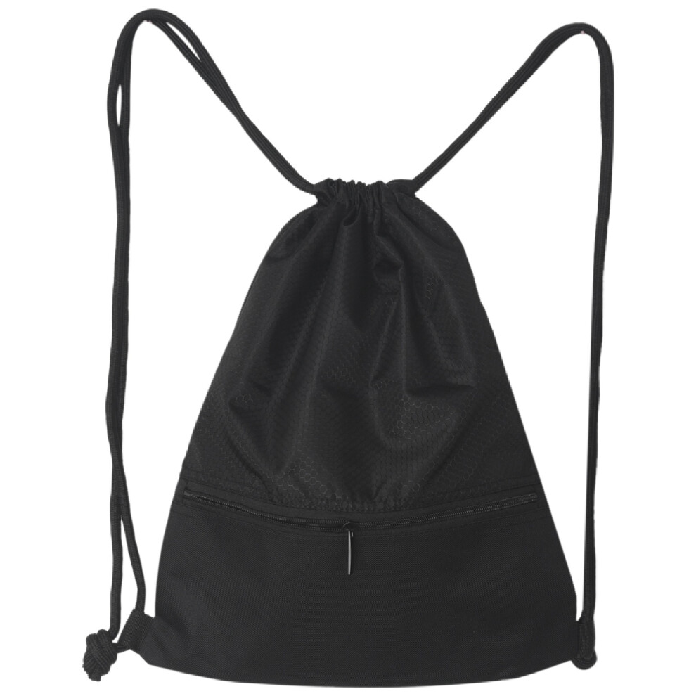 Sac à dos ultraléger en nylon noir pour homme et femme, idéal pour le football, le basket-ball, la chasse, la randonnée, la gym (petit format)