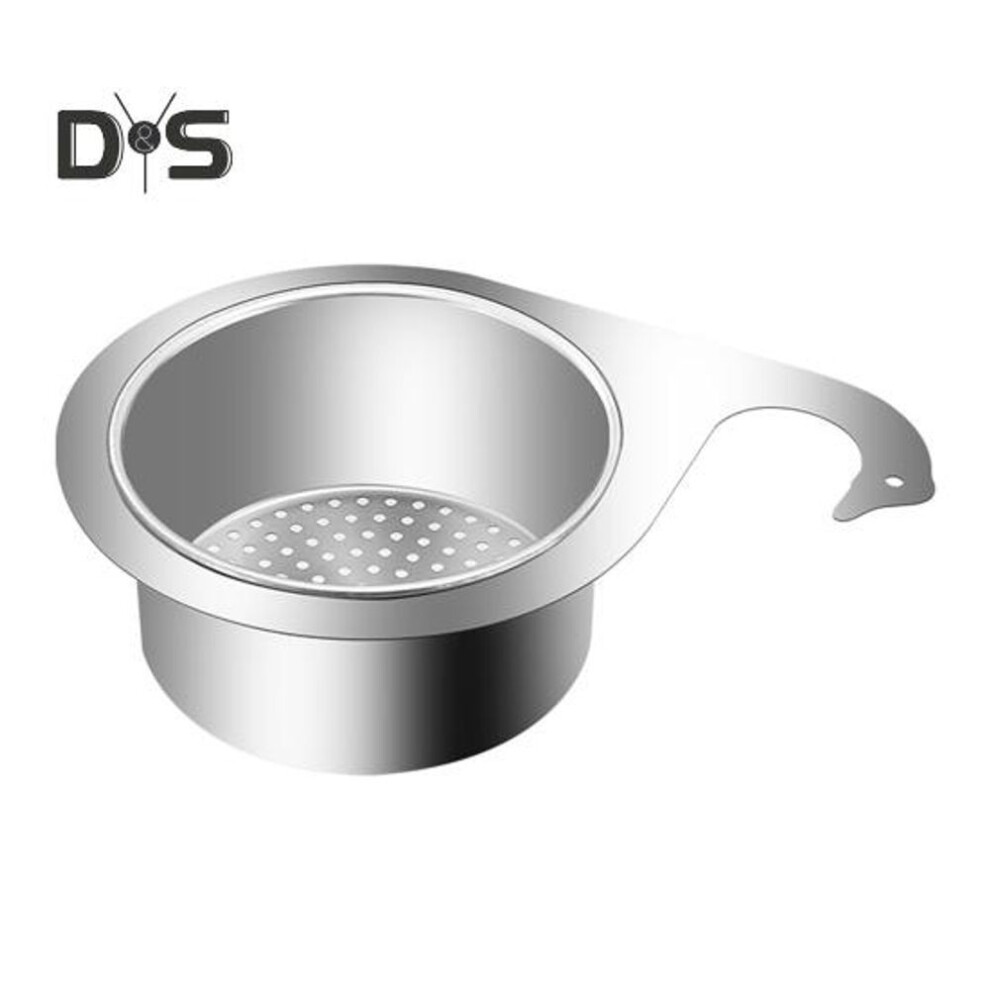 Stainless Steel Swan Sink Strainer Basket Rust-free Corrosion Resistant Multi-functional Kitchen Sink Hanging Filter Basket