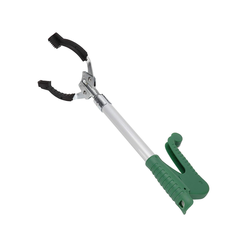 Torribaly Garbage Tongs Pick Up Reaching Tool Long Arm Collection Stick Alloy Clip Picker 40Cm