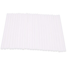 50 Pieces Plastic White Cake Dowel Rods for Tiered Construction and Stacking (0.4 Inch Diameter 9.5 Length)