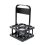 4 Holes Foldable Plastic Beverage Carrier,Reusable Drink Holder with Handle Portable Black 1