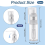 2 Pcs Glitter Duster Sprayer Transparent Craft -Bottle Empty Multi-Purpose Plastic 50ml 3