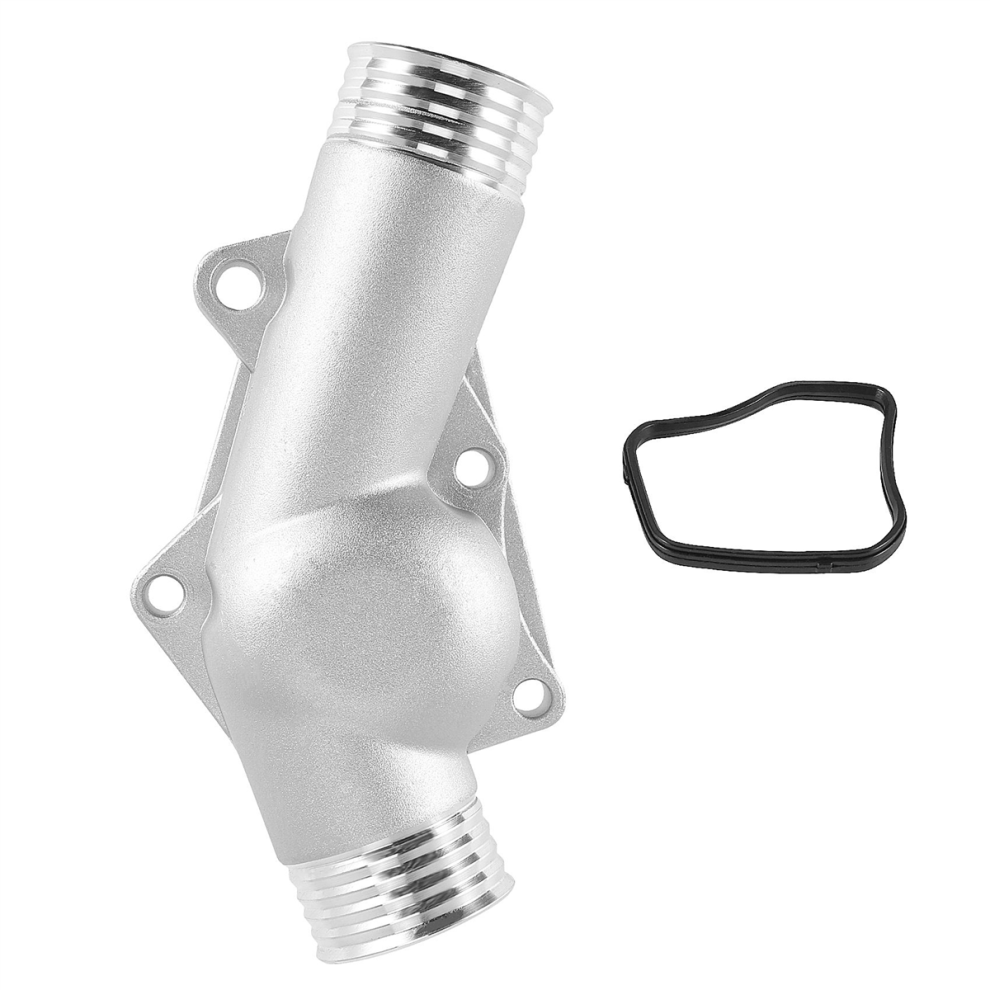 Upgraded Aluminum Thermostat Housing Cover With Gasket For M3 Z3 E34 E36 11531722531 11531740437 Polished 4851999618594