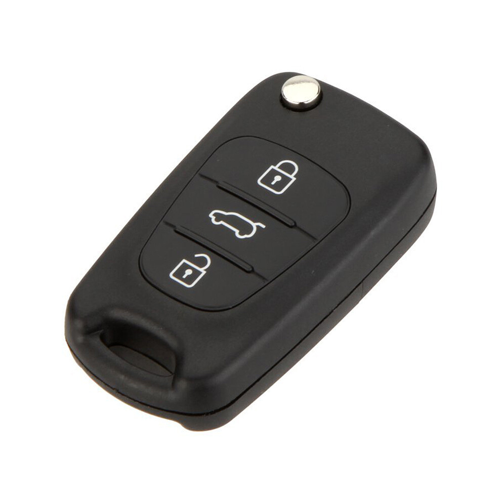 Replacement 3 Button Keyless Entry Remote Control Folding Flip Car Key Fob Shell Case Combo Compatible With I20 I30 4851999623802
