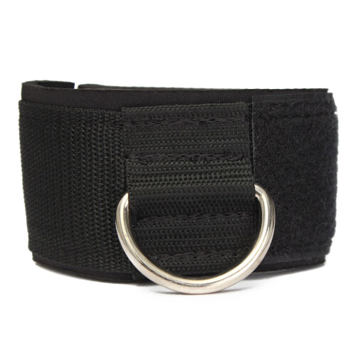 Ankle Strap D-ring Multi Gym Cable Attachment Thigh Leg Pulley Weight Lifting Black 2