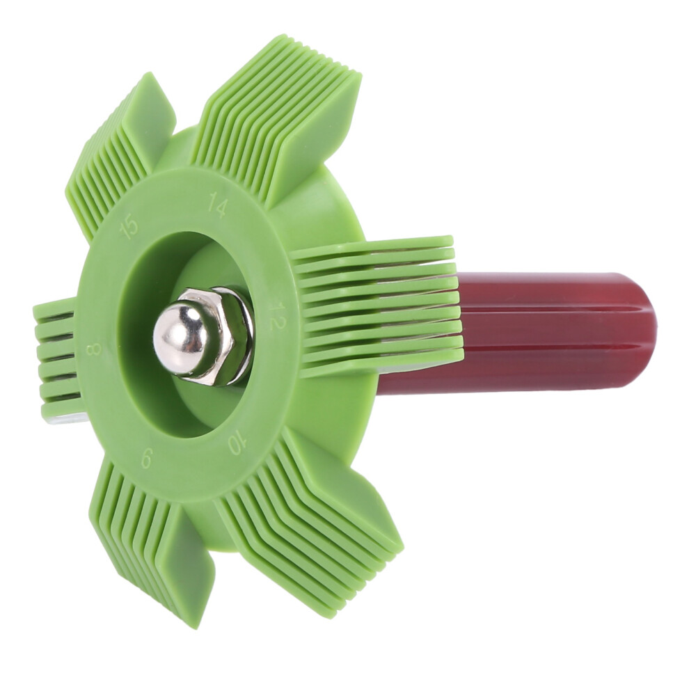 Car Automotive Refrigeration A/C Condenser Radiator Evaporator Fin Straightener Comb Rake Cleaner Tool Green 4851999627879