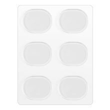 Stück/Set Snare Drum Mute Pad Dämpfer Gel Pads Schalldämpfer Transparent Percussion Instrument Zubehör (Transparent)