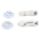 Toilet Seat Hinges Screws WC Hole Fixing Easy Installation 2 Pack 1