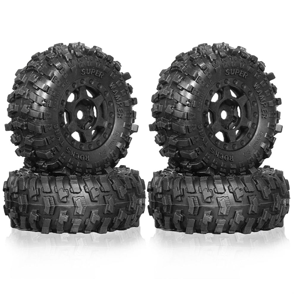 Photos - Parts for Drones & RC models 4pcs 51mm 1.0inch Beadlock Wheel Tire Set for 1/18 1/24 RC Crawler Car TRX4M SCX24 AX24 FCX24 Upgrade Parts Accessories