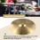 Pratos de latão de 12 polegadas, pratos de metal para percussão, instrumento musical para músicos 8