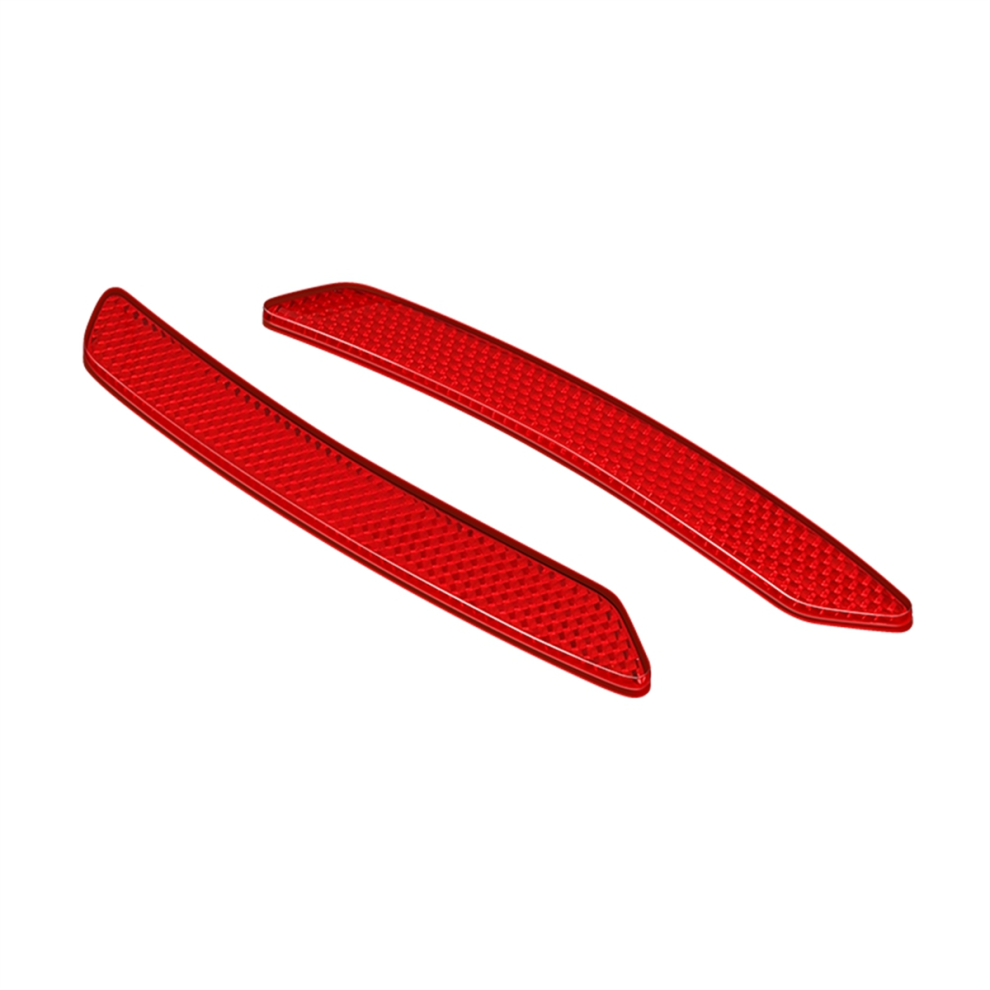 2Pc Car Wheel Eyebrow Reflective Sticker Trim Universal Reflector Strip-Safety Warning Tape A Dark/Light 4851999635591
