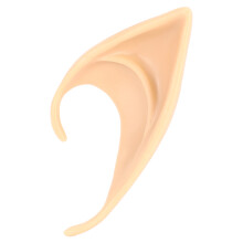 1 Pair PVC Fairy Fake Ears Halloween Mask New Party Scary Decoration Soft Pointed Prosthetic Skin tone