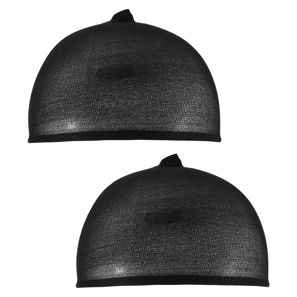 Torribaly Unisex Black Deluxe Wig Cap Hair Net For Weave 2 Pieces/Pack Nets Stretch Mesh Making Wigs Free Size(Black)
