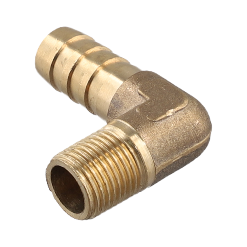 8Mm Hose X 3/8" Male Thread 90 Degree Brass Elbow Barb Coupler Connector 4851999611991