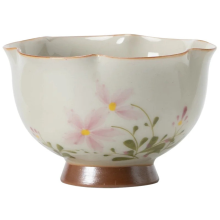 Conjunto de chá chinês estilo grama cinza pequeno com botão de margarida, conjunto de cerâmica para família