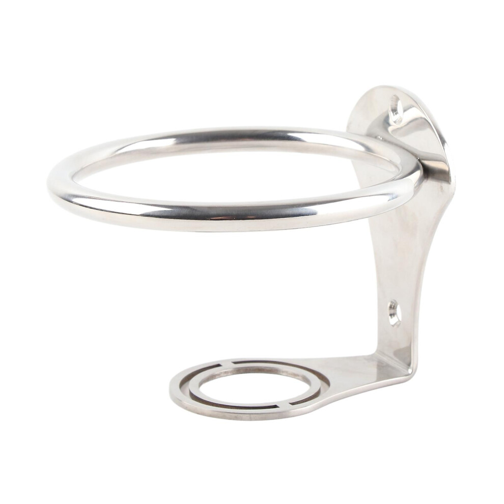 (As Show, One Size) 304 Stainless Steel Cup Holder Rv Bottle Holder Universal Ring Drink Holder For Car Boat Truck 4909775920000