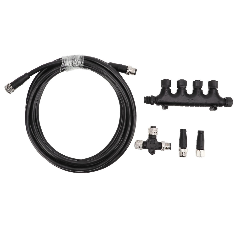 Kikidex (As Show, One Size) For Nmea 2000 Cable 5 Pin Marine Backbone Drop Cable M12 Thread For Simrad Networks