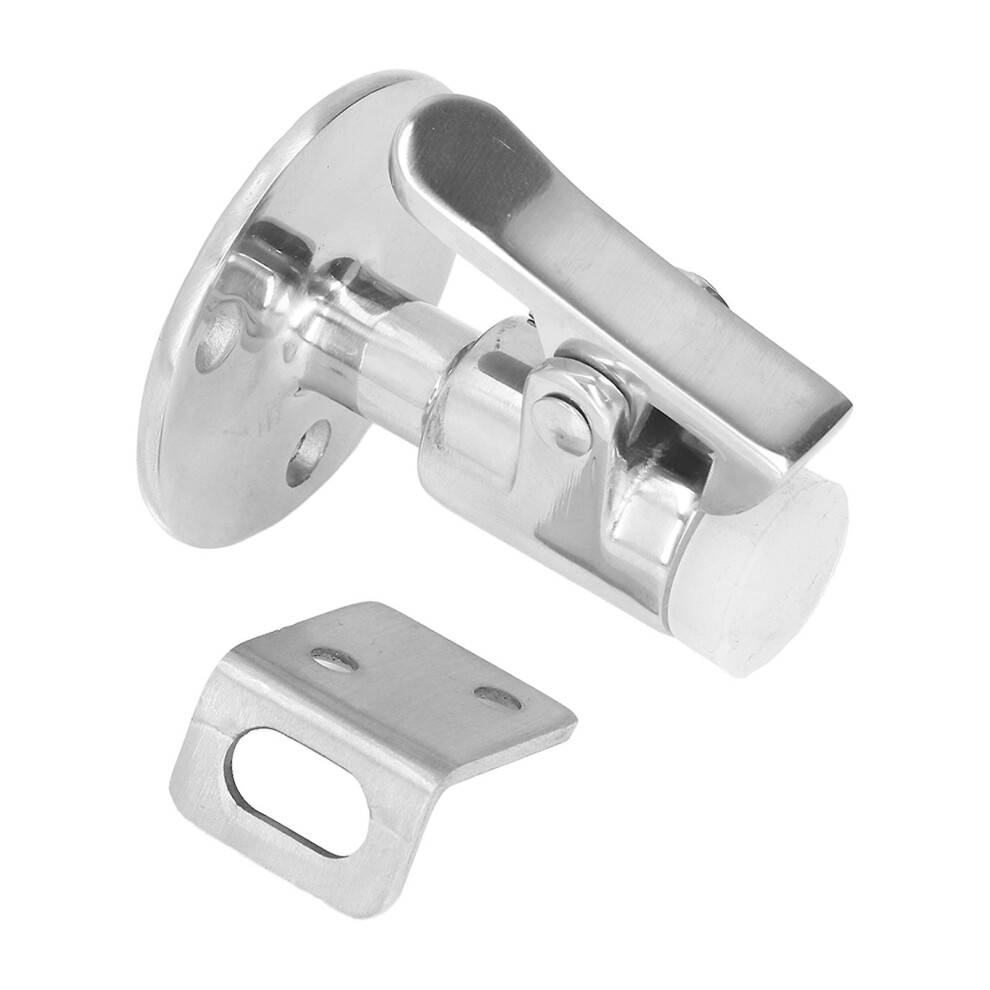 Kikidex (As Show, One Size) Door Stop Catch Set 316 Stainless Steel Holder Vibration Proof Hardware For Furnitures Rvs Yachts