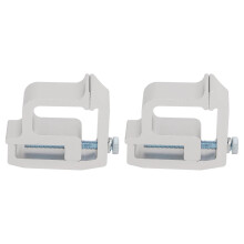 (As show, One size) 2pcs Truck Cap Mounting Clamps Heavy Duty Aluminum NonDrilling C Clamps for Campers Shell