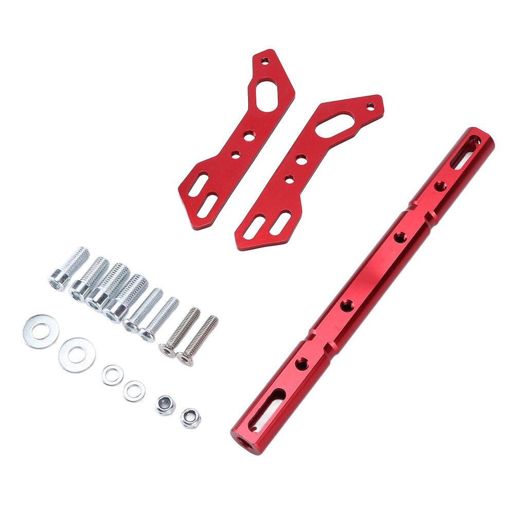 Kikidex (As Show, One Size) Motorcycle Handlebar Balancing Crossbar Adjustable Aluminium Alloy Universal For Mountain Bikesred