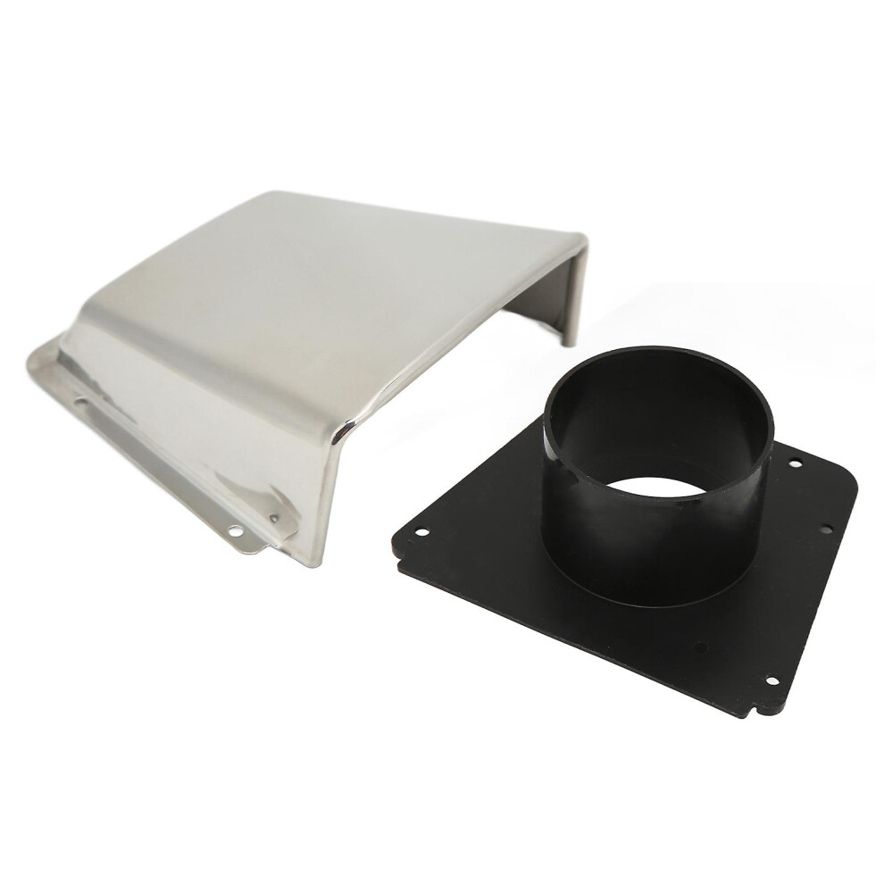 Kikidex (As Show, One Size) Marine Vent Cover 304 Stainless Steel With Nylon Base Moisture Proof For Boats Yachts Accessory