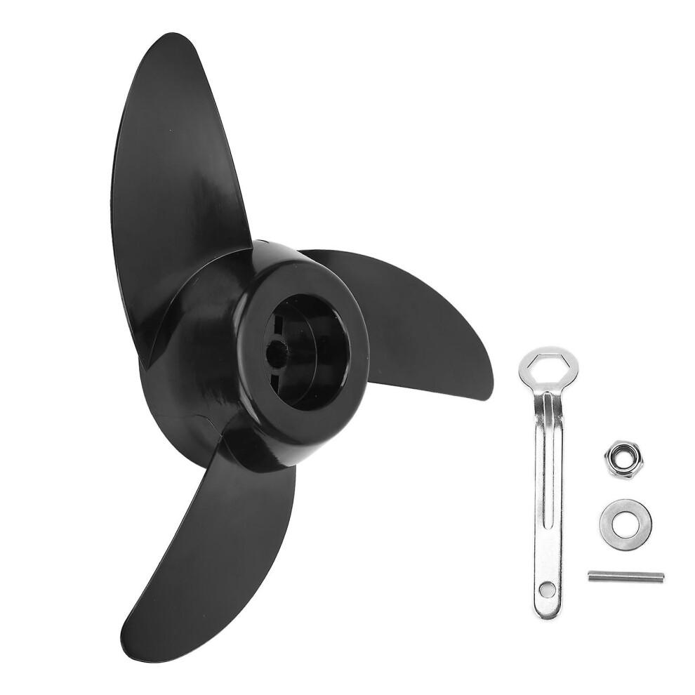 Kikidex (As Show, One Size) Electric Outboard Propeller Kit 3 Blades For 28Lb 36Lb 46Lb 12V 24V Trolling Motors Accessories