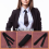 Cravatta sottile da annodare, larghezza 2", nera, per donna 10
