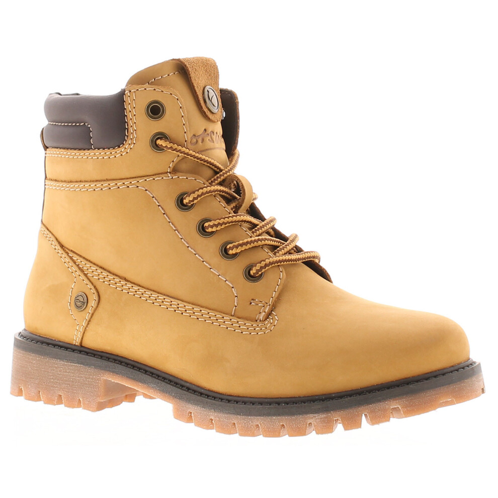 Cotswold Womens Ankle Boots Creek Leather Lace Up camel UK Size