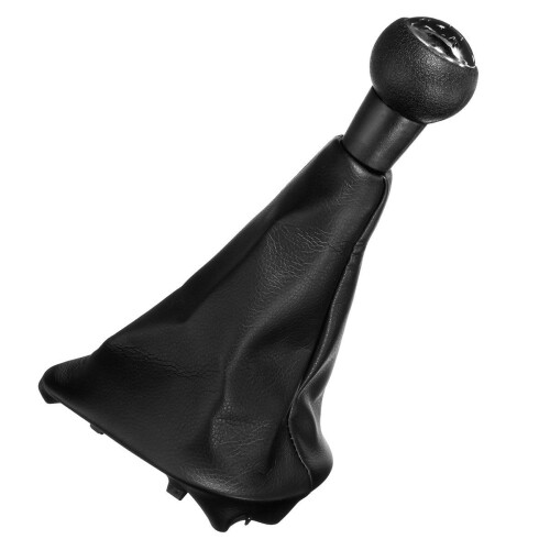 5 Speed Gear Shift Stick Leather Gaitor Gaiter Knob For 207 307 CC