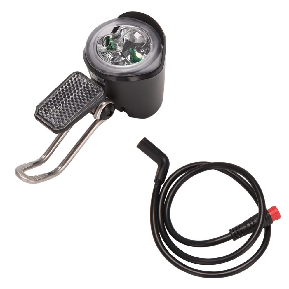 Tauoh E-Bike Led Headlight 6V 12V 24V 36V 48V 60V Bicycle Light Waterproof Front Connector (2 Pins)