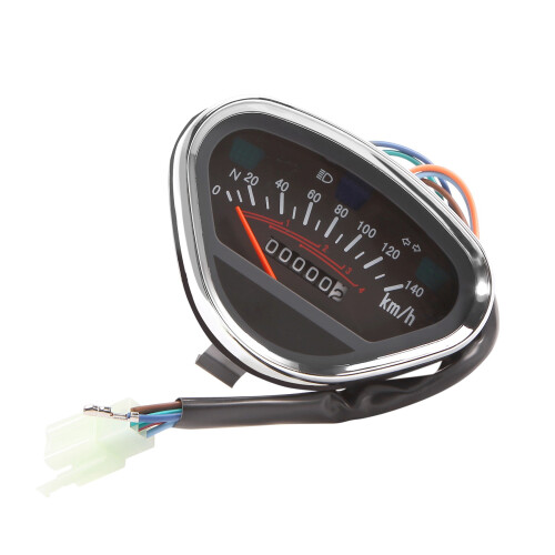 Motorcycle Meter Odometer Gauge Backlight LCD Digital Indicator Instrument for Vintage 70 Jialing70 2