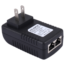 Zasilacz Ethernet POE Injector Adapter do bramki kamery IP Phone (wtyczka amerykańska 24 V/1 A)