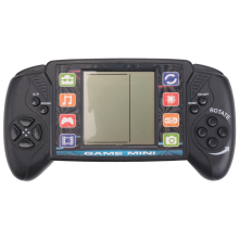 Draagbare 3,5-inch LCD-gamespeler met ingebouwde 23+26 games (zwart)