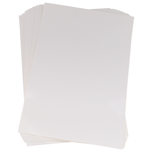 50 Blatt A4 Weiß Selbstklebende Wasserdichte Aufkleber Label Hochglanzpapier für Tintenstrahldrucker Kopierer
