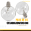 25Pcs G40 Replacement Light Bulbs for String Lights Warm White 6