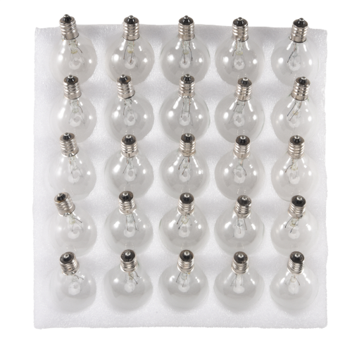 25Pcs G40 Replacement Light Bulbs for String Lights Warm White 2