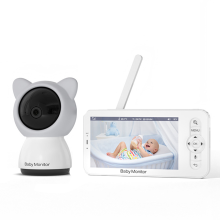 HD WiFi Baby Monitor with APP,5 Inch 1080P Zoom Camera-UK Plug