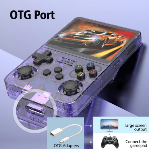R36S Retro Game Console 64GB 15000+ Games Linux System for Kids, B 1